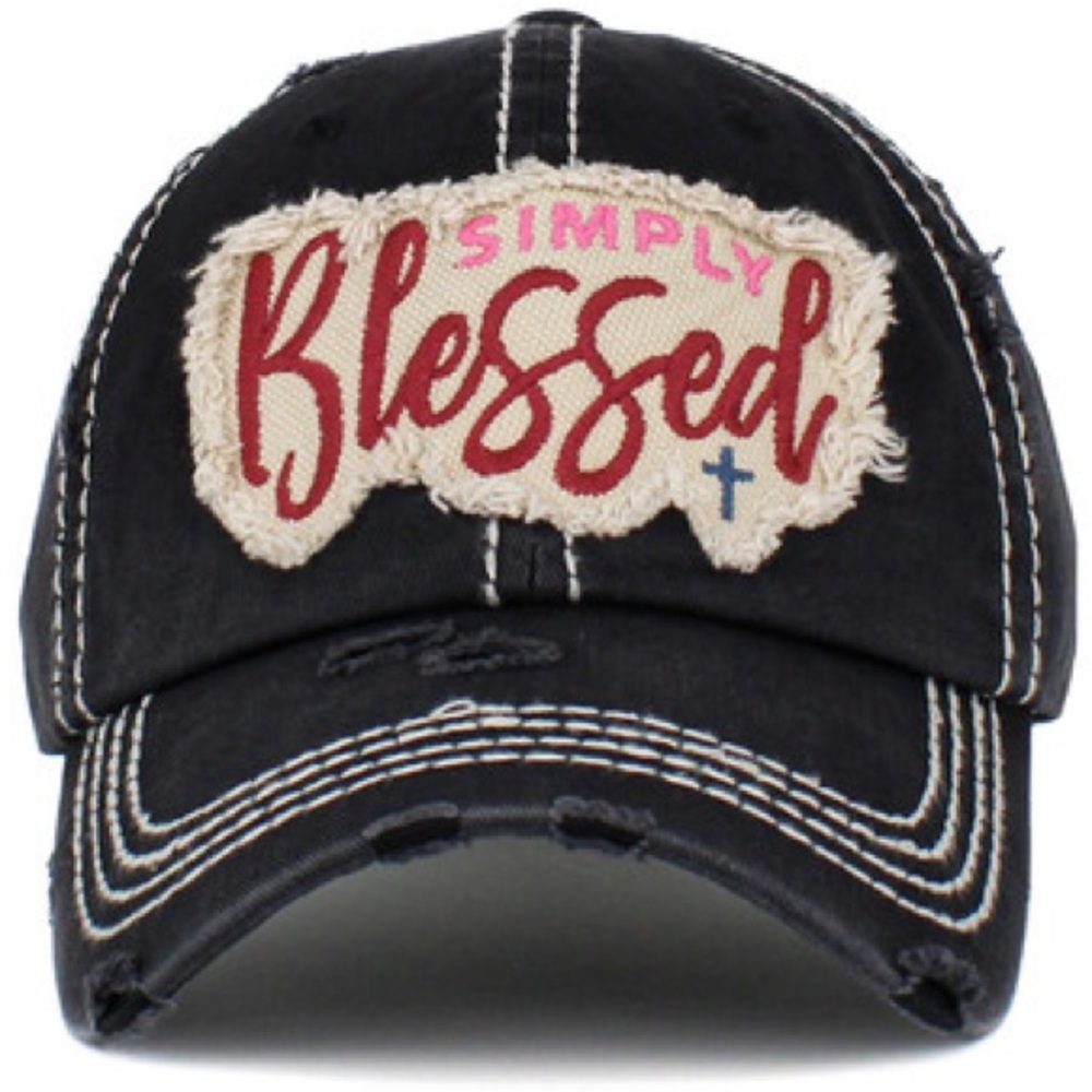 SIMPLY BLESSED WASHED VINTAGE BALLCAP